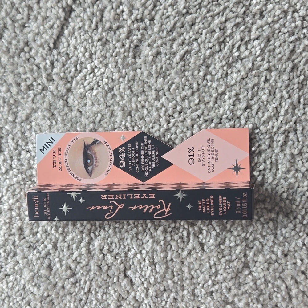 Roller Liner Benefit Black Eyeliner Trueβ Matte Liquid Eyeliner Mini .05ml